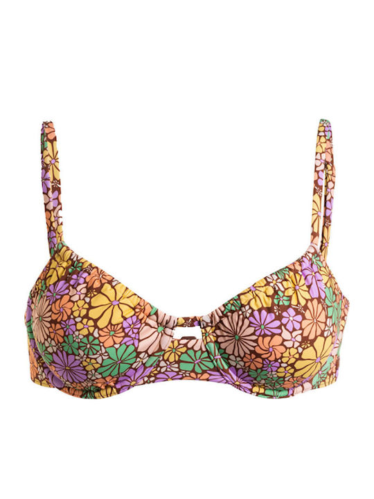 Bikini Bra All About Sol with Adjustable Straps Multicolour Floral