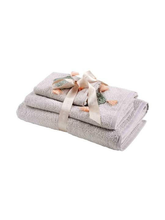 Das Home 3pc Bath Towel Set 0732 Beige Weight 500gr/m²