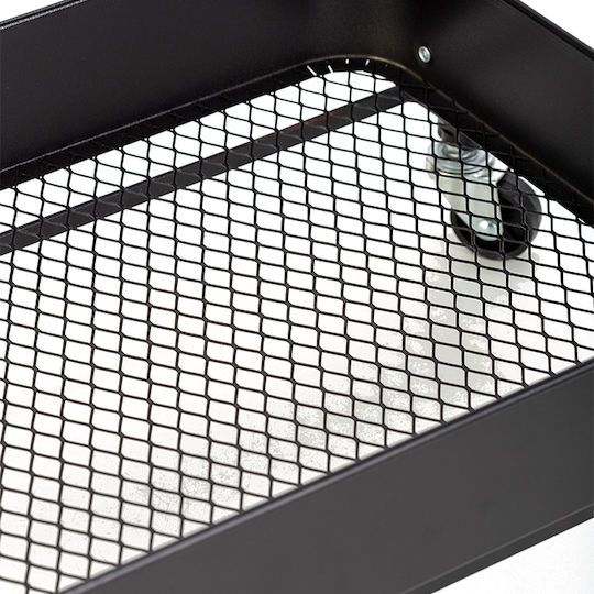 Nava Nava Metallisches Küchenregal Mit 3 Ebenen Schwarze 45x29x77cm