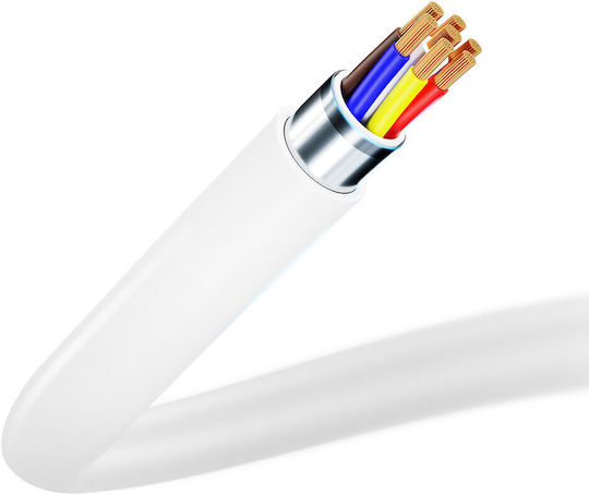 3MK Hyper USB 2.0 Cable USB-C Male - USB-C 100W PD White 1.2m