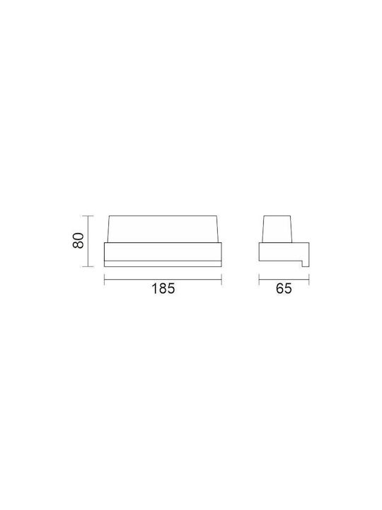 Spot Light Wall-Mounted Outdoor Light LED IP44 6W with Natural White Light Double Beam