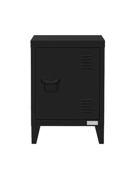 Шкаф Офис с колела Черно 40x30x57.5см