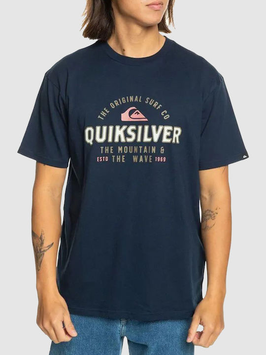 Quiksilver Ανδρικό T-shirt Κοντομάνικο Navy Μπλε