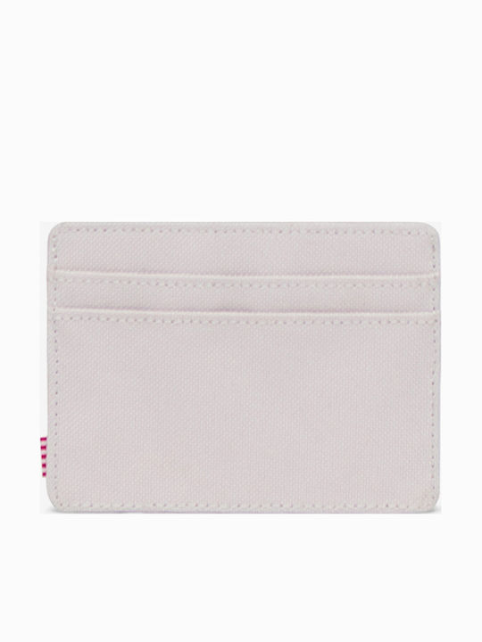 Herschel Charlie Μικρό Υφασμάτινο Γυναικείο Πορτοφόλι Καρτών με RFID Μπεζ