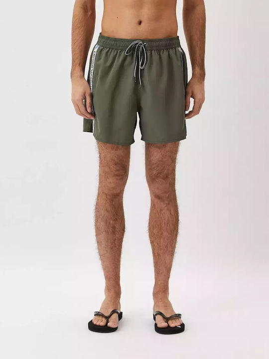 Emporio Armani Men's Swimwear Shorts Green with Patterns