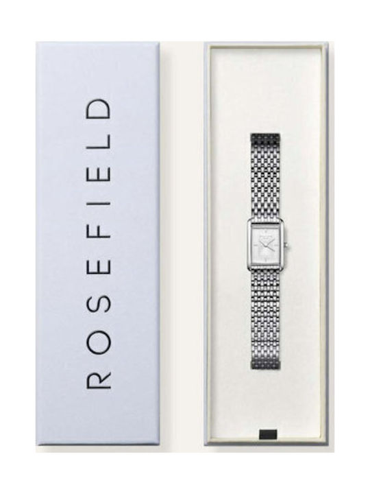 Rosefield Γυναικείο Ρολόι 30.6mm Μπαταρίας με Ασημί Μεταλλικό Μπρασελέ