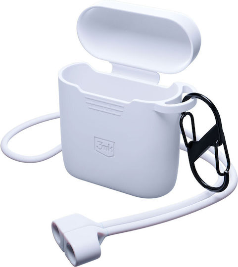 3MK Калъф в Бял цвят за Apple AirPods 1 / AirPods 2