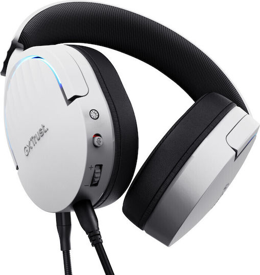 Trust GXT490 Fayzo Over Ear Gaming Headset with USB Connectivity White for PS4 / PS5
