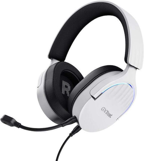 Trust GXT490 Fayzo Over Ear Gaming Headset with USB Connectivity White for PS4 / PS5