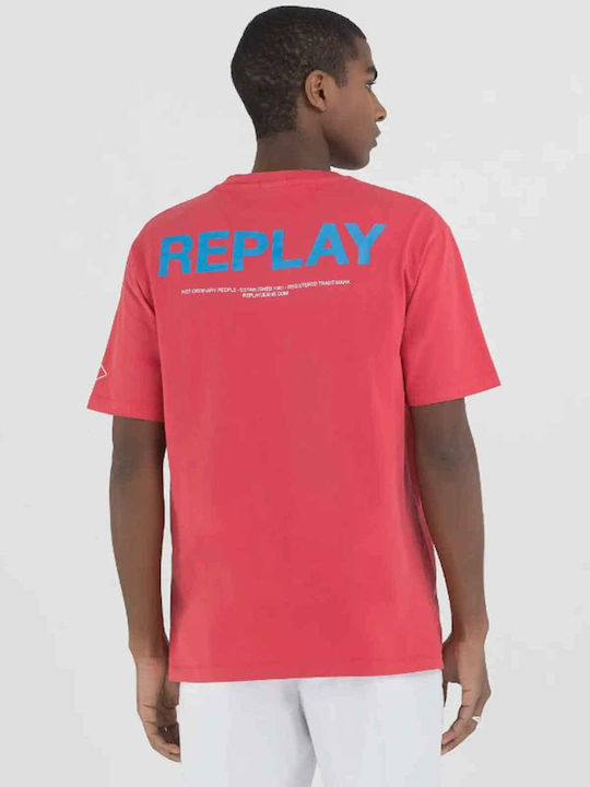 Replay Men's Short Sleeve T-shirt Red