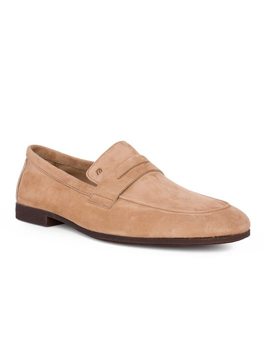 Frau Men's Leather Loafers Beige