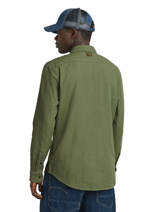 G-Star Raw Men's Shirt Long Sleeve Green