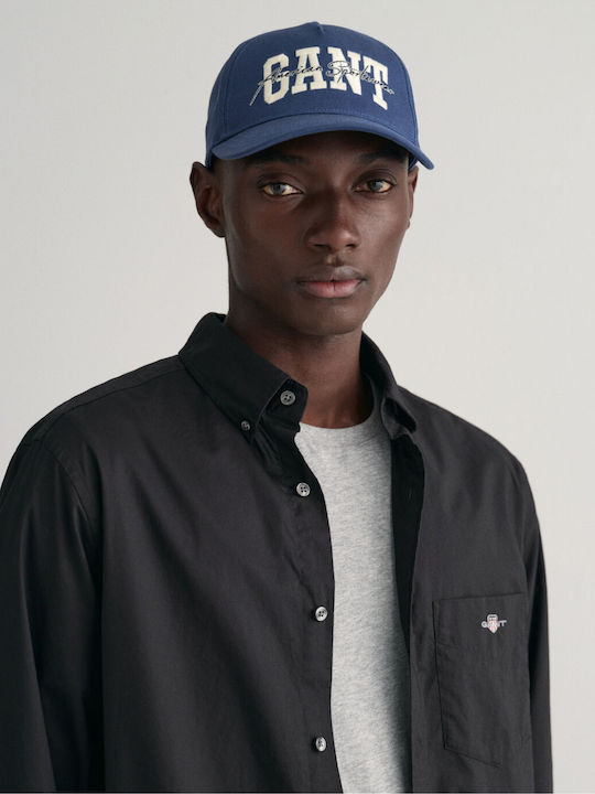 Long-sleeved Cotton Shirt Black