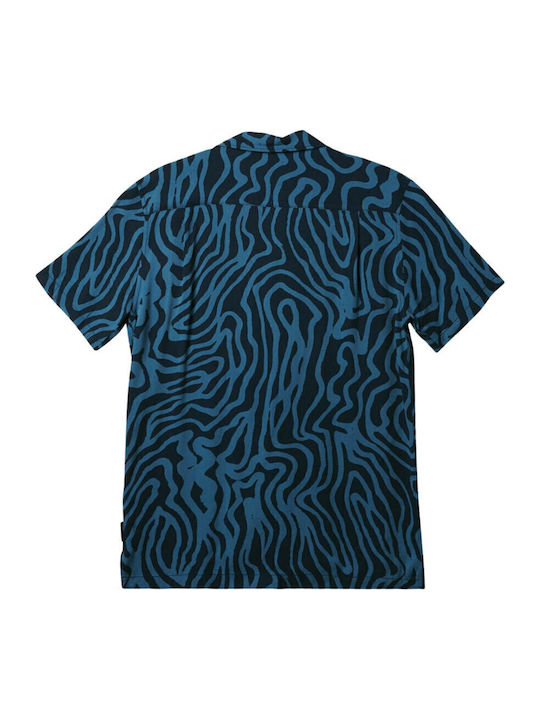 Pool Party Short-sleeved Shirt Navy Blue