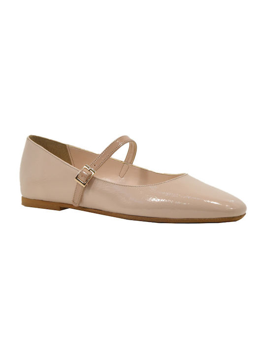 Piedini Patent Leather Ballerinas Pink