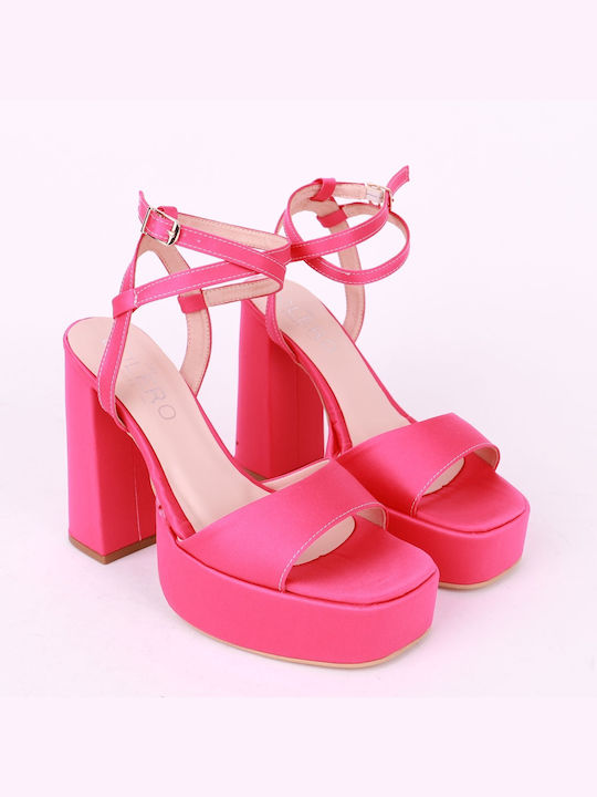 Bolero Shoes Platform Women's Sandals Fuchsia