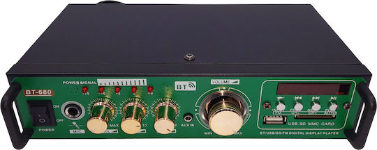 Τελικός Ενισχυτής Hi-Fi Stereo Μαύρος