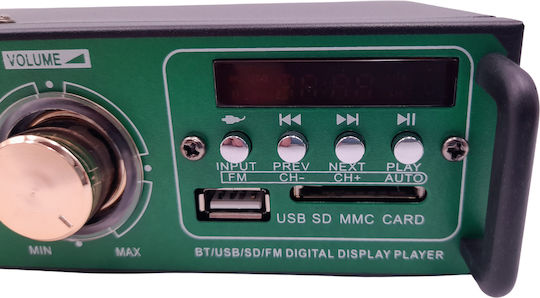 Τελικός Ενισχυτής Hi-Fi Stereo Μαύρος