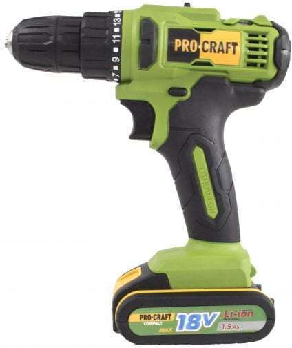 ProCraft PA18C Δραπανοκατσάβιδο Μπαταρίας Solo 18V