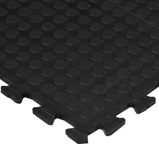 vidaXL Δάπεδο Παζλ Γυμναστηρίου Μαύρο 90x120x0.12cm 1τμχ