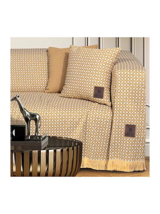 Greenwich Polo Club Sofa Throws 2 Seater 3920 180x250cm Yellow