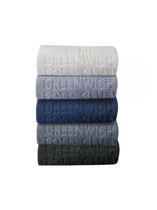Greenwich Polo Club Πατάκι Μπάνιου Βαμβακερό 3090 220750703090 Μαύρο 50x70εκ.