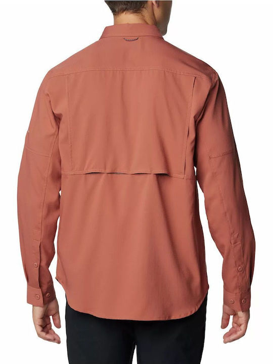 Columbia Ridge Utility Lite Men's Shirt Long Sleeve Terracotta