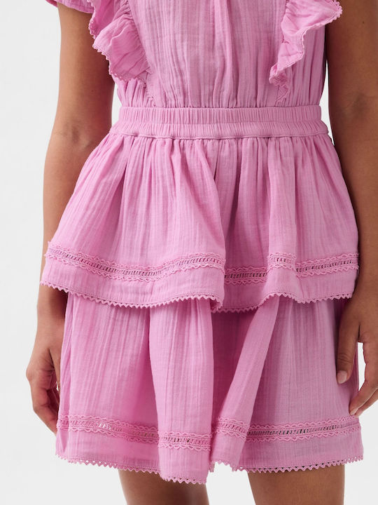 Rochie pentru Copii Mâneca scurta Sugar Pink