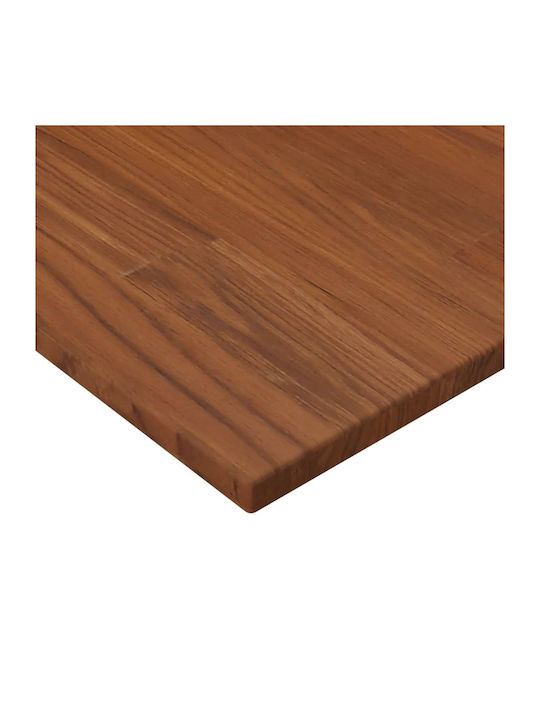 vidaXL Правоъгълена Баня суета единица Масивно дърво Sc. Coffee 60x40x1.5см 343026 1бр
