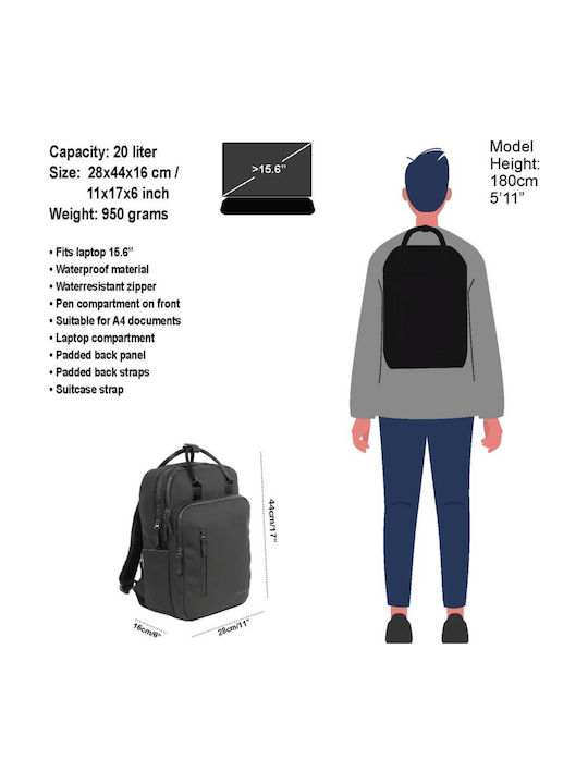 New Rebels Backpack Αδιάβροχο Μαύρο