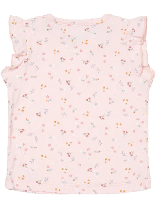 Little Dutch Kids Blouse Sleeveless Little Pink Flowers