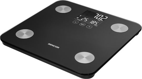 Sencor Digital Bathroom Scale with Body Fat Counter Black SBS 6026BK