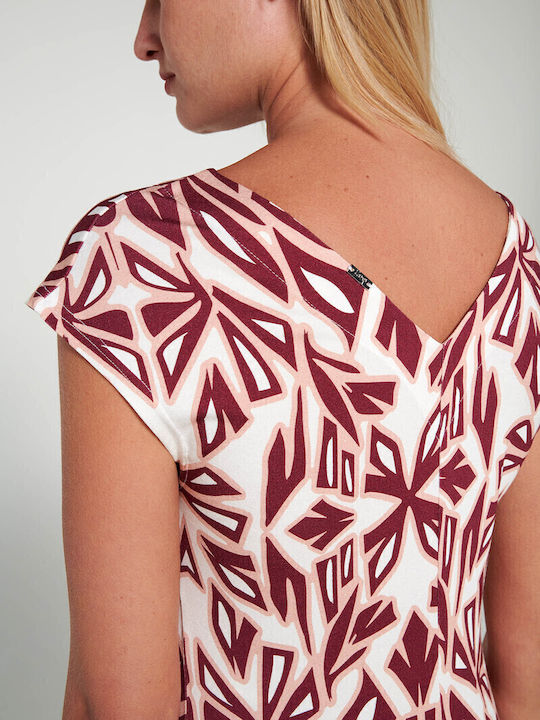 Summer Midi Dress Red Rhodon