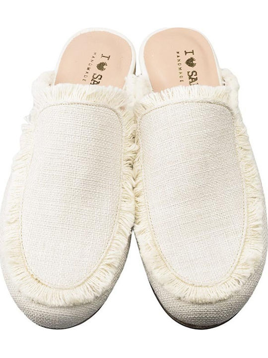 Flat Mules σε Μπεζ Χρώμα