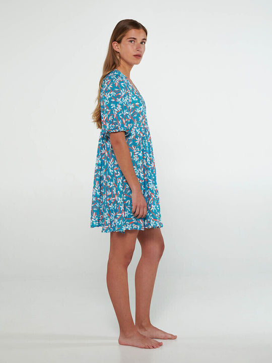 Sommer Mini Damenkleid Blau