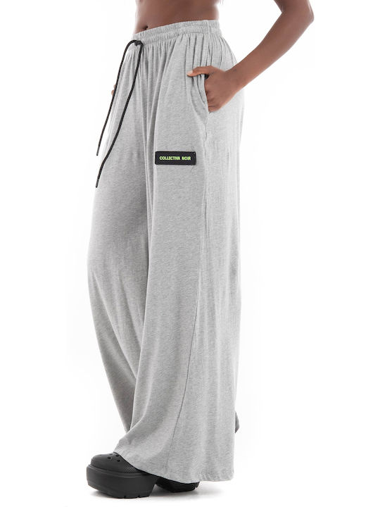 Women's Fabric Trousers Gray