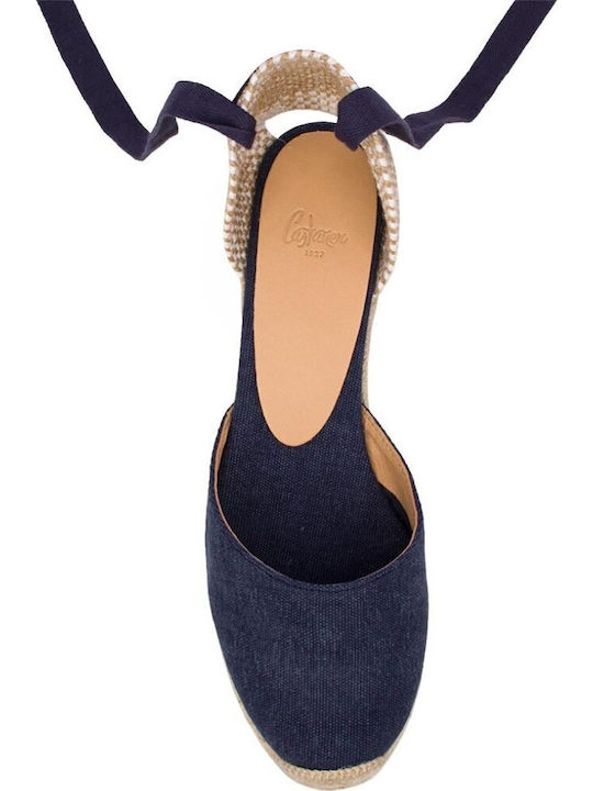 Carina 6 Women's Fabric Platform Espadrilles Blue