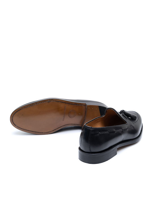 Leder Herren Mokassins in Schwarz Farbe