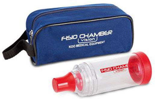 Fisio Champer Plus Inhalation Spacer with Antistatic Valve Km-1321b (Age 3-6 Years)