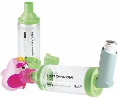 Fisio Champer Plus Inhalation Spacer with Antistatic Valve Km-1321b (Age 3-6 Years)