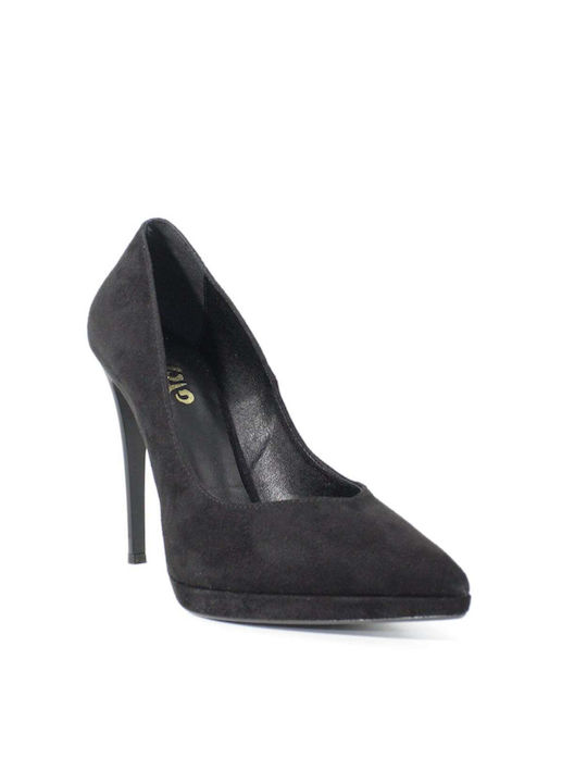 Moyo Suede Black Heels