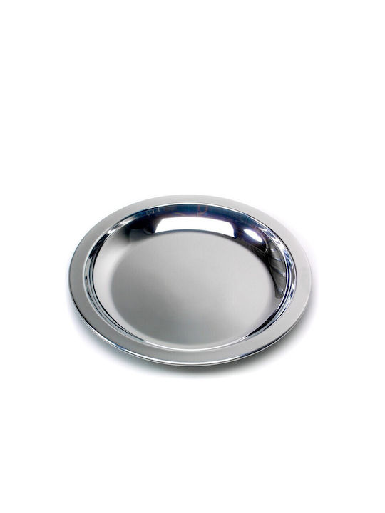 SuperCasa Πιάτο Ρηχό Inox Ασημί 23.5cm 4021504562104