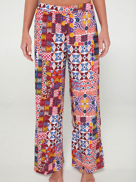Vamp Sommer Damen Pyjama-Set Print
