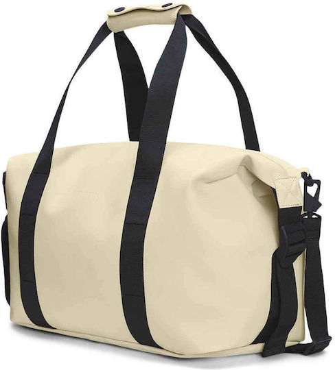 Rains Hilo Weekend Bag Small W3 Sack Voyage 18lt Light Beige made of Artificial Leather L40xW20xH23cm