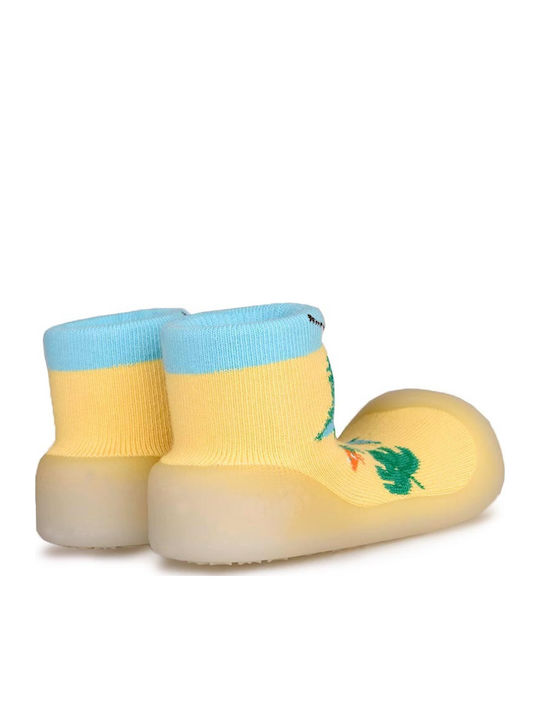 BigToes Παιδικές Καλτσοπαντόφλες Yellow Sky
