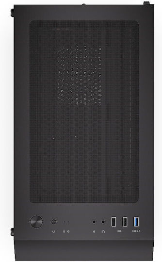 Krux Scor Gaming Middle Tower Carcasă Calculator cu Fereastră Laterală Negru