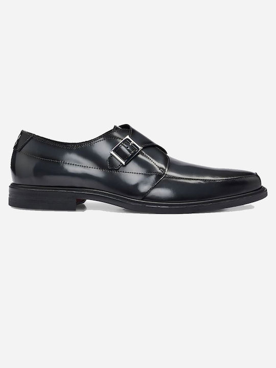 Hugo Men's Leather Dress Shoes Black