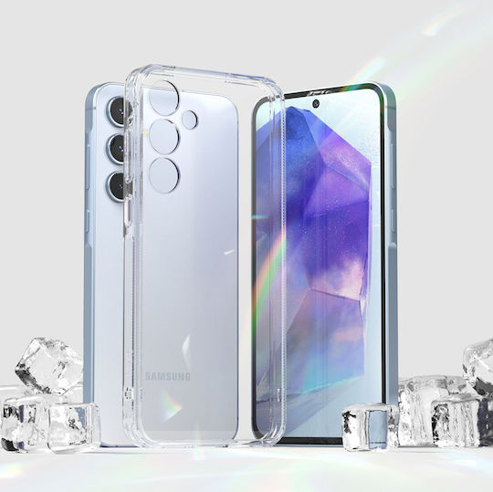 Ringke Fusion Umschlag Rückseite Kunststoff 2mm mit Band Transparent (Galaxy A55)