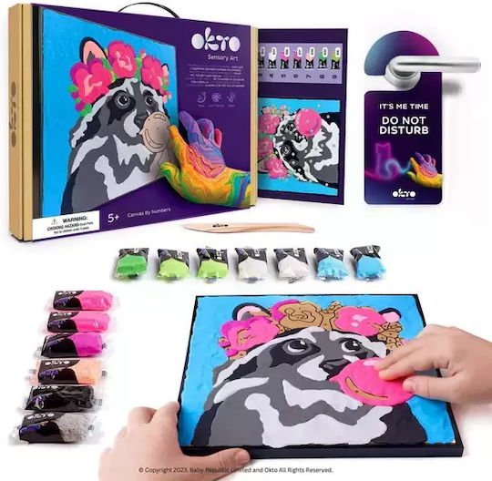 Okto Diy Δημιουργικό Sensory Σετ Ζωγραφικής 3d Με Πηλό Ρακούν (5+ Ετών) 20002