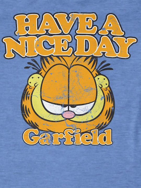 Paperinos Garfield - Have A Nice Day T-shirt Blue Cotton